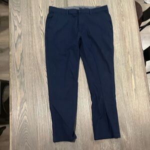 English Laundry Navy Blue Slim Leg Trouser Dress Pants Size 34x30
